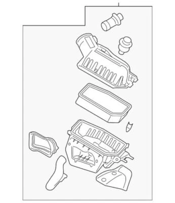 Genuine Ford 2004-2010 E-350 Super Duty Engine Air Filter Element 8C2Z-9600-B - Image 1 of 2