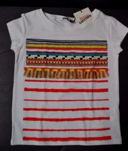 Top a righe maniche lunghe da bambina JUNIOR GAULTIER nuovo con etichette bellissimo designer taglia 8 - Foto 1 di 8