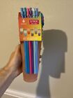 Manna Neon 6 Pack Color Changing Cup Lid Straw Cups 24Oz Brnd New