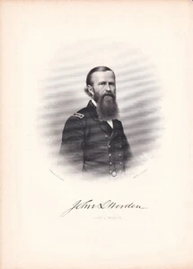 ADMIRAL JOHN L. WORDEN engraving, Commander of the USS Monitor in the Civil War - Picture 1 of 1