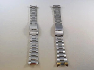 Cinturino in acciaio Inox tipo Rolex Oyster ansa curva larghezza 20,22 mm - Imagen 1 de 4