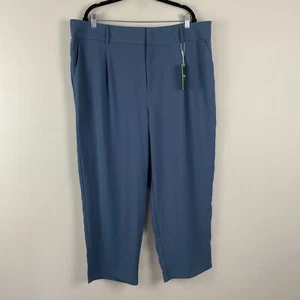 Halara High Waisted Side Pocket Ankle Length Work Pants Size 2X Blue - Picture 1 of 11