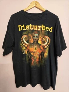 Vintage Disturbed Band Album Musik Baumwolle schwarz alle Größen Unisex T-Shirt CS208 - Bild 1 von 4