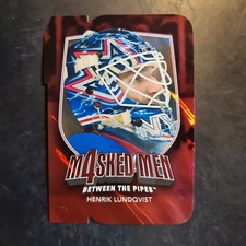 2011-12 Between The Pipes Masked Men IV Ruby Die Cuts #MM27 Henrik Lundqvist 