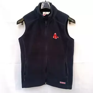 Vineyard Vines Boston Red Sox Men’s Size M Fleece Vest Blue - Picture 1 of 10