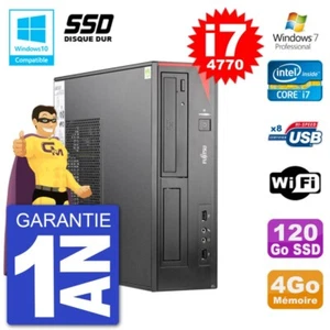 PC Fujitsu Esprimo E520 Dt i7-4770 RAM 4Go SSD 120Go Dvd-Brenner Wifi W7 - Bild 1 von 1