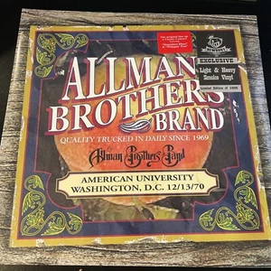 Allman Brothers Band American University 12/13/70 Smoke Vinyl Newbury Comics ltd - Picture 1 of 3