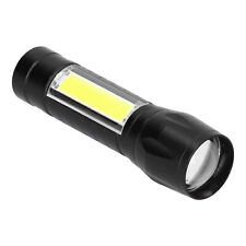 Portable USB Rechargeable Flashlight Zoomable Hand Lamp Torch Light (D)
