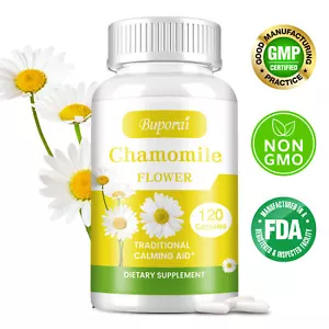 Chamomile Flower Extract 700mg - Relaxation and Calmness, Sleep & Mood Support - Picture 1 of 7