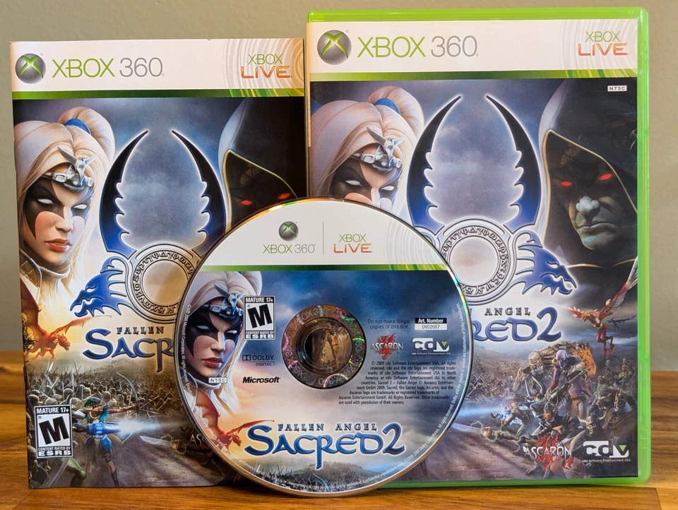 Sacred 2: Fallen Angel (Microsoft Xbox 360, 2009) Complete CIB VG - Mint Disc! - Image 1 of 4