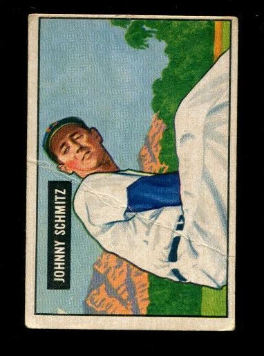 1951 Bowman Baseball #69 Johnny Schmitz Card - Good             #2925 - Image 1 of 1