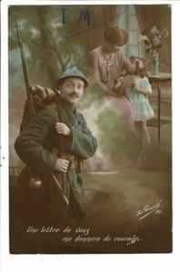 CPA-Carte Postale-France-Un soldat Une lettre de vous me donnera du courage -VM - Imagen 1 de 2
