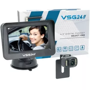 4.3" Wireless Rear View System for Car RVS Camera Kit 600TV Night Vision, 120° 12V IP68 - Picture 1 of 8