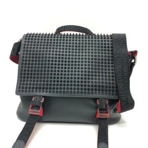 Christian Louboutin 3195233 Tachuelas Rubí Click Mensajero Mochila Bolso de Hombro - Imagen 1 de 14