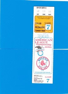 1986 ALCS Playoffs Game 7 Ticket Stub-Angles @ Red Sox - Picture 1 of 2