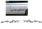 2 Stück Berg/ALM Auto Aufkleber mit Schriftzug Offroad, Gebirge Grafik (319/8)