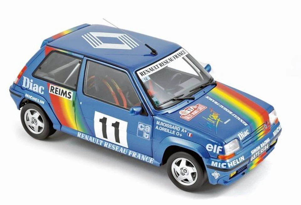 1/18 RENAULT 5 GT TURBO #11 MONTE CARLO 1990 OREILLE ROISSARD NOREV 185204 - Immagine 1 di 1