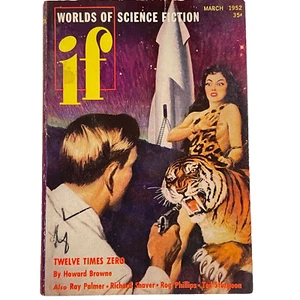 #1 issue IF: WORLDS OF SCIENCE FICTION digest March 1952 Theodore Sturgeon - Picture 1 of 10