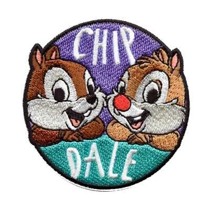 Disney Chip And Dale Patch Animals Duo Cartoon Embroidered Iron On - Picture 1 of 2