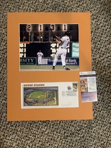 Cal Ripken Jr Signed First Day Cover Envelope FDC JSA Certified With 8x10 Matted - Picture 1 of 3
