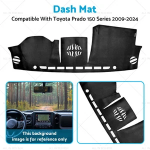 Dash Mat Anti-Slip Microfiber Leather Suitable For Toyota Prado 150 Series 09-24 - Picture 1 of 13