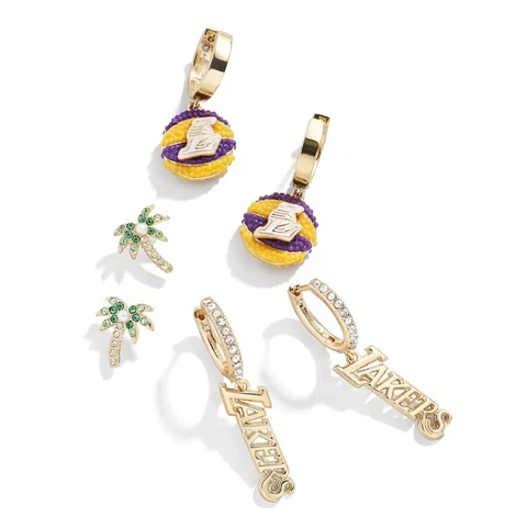 BaubleBar Los Angeles Lakers Logo Earrings Set Cover