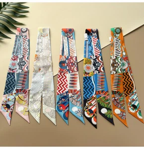 Qualität 18 Momme Twill Seide Schal Band Tribal Tasche Krawatte Stirnband 33" * 2" - Bild 1 von 29