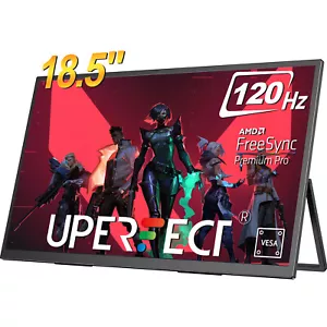 UPERFECT 18.5" 1920x1080 Portable Monitor 120Hz Gaming Monitor PC Screen - Picture 1 of 7