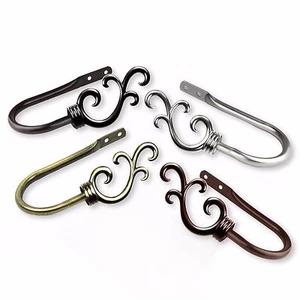 Wellenvorhang Halter Gardine Raffhalter Haken (2er Set) - 3 Farben - Bild 1 von 8