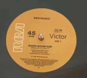 Westworld – Sonic Boom Boy - 1987 12" single excellent - Picture 1 of 2