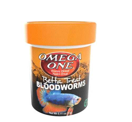 Omega One Freeze Dried Betta Treat Bloodworms - 0.11oz - Image 1 of 1