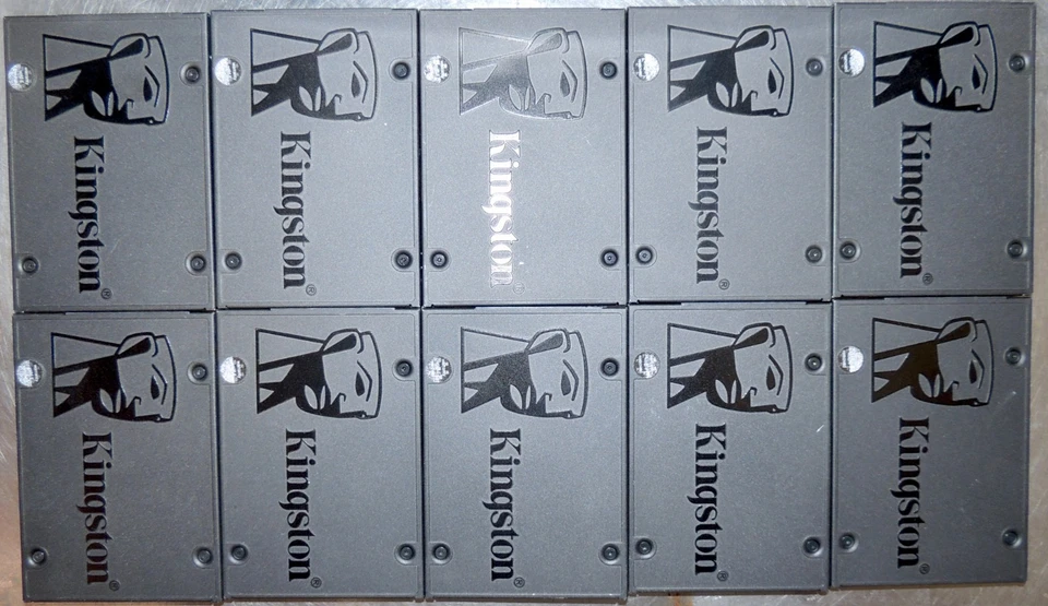 Lote de 10 Kingston Q500 2.5 120GB SATA III Interno Resistente SSD Q500S37/120G Foto 1 de 1