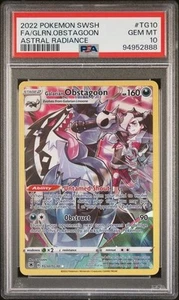 2022 Pokemon Astral Radiance #TG10 Galarian Obstagoon FA PSA 10 GEM MINT - Picture 1 of 2