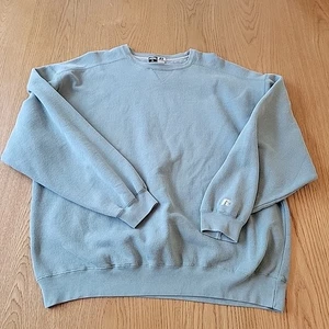 Vintage Russell Sweatshirt Men's XL Green Blank Crew Neck Premier Athletic Y2K - Picture 1 of 8