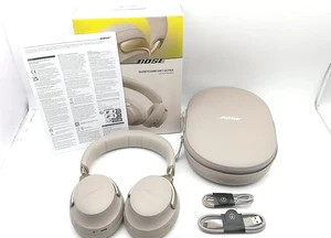 Bose QuietComfort Ultra Headphones  Noise Cancelling Wireless Tested Sandstone - Picture 1 of 9