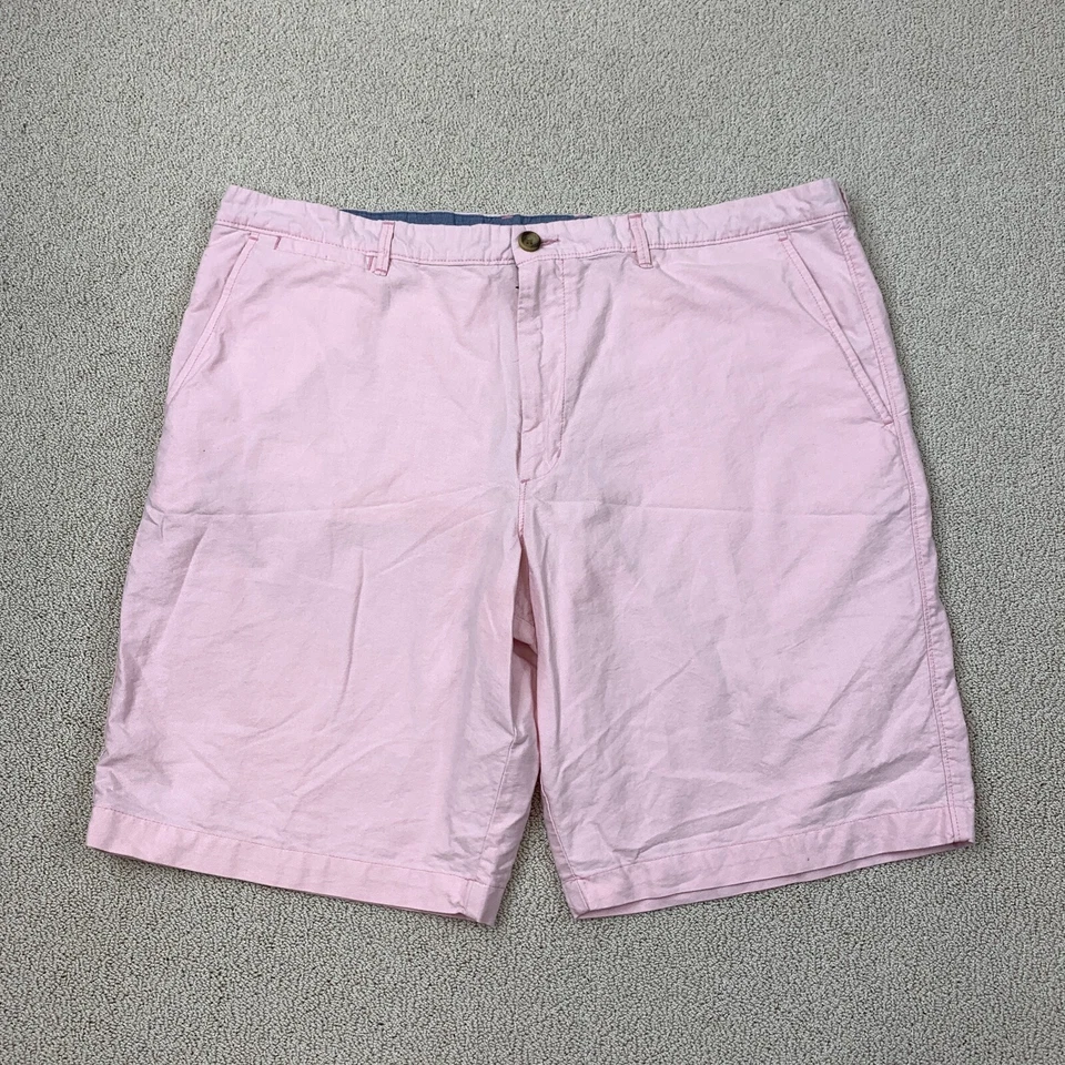 Шорты мужские Merona Chino размер 40 розовые плоские спереди с косым карманом хлопковые повседневные - Изображение 1 из 4