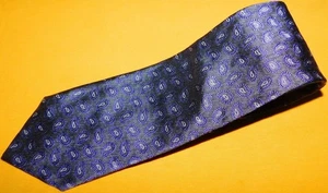 CRAVATTA UOMO CANALI GRIGIO/VIOLA/BIANCO PAISLEY - NUOVA SENZA ETICHETTE - CRAVATTE - CRAVATTE FIRMATE. - Foto 1 di 4