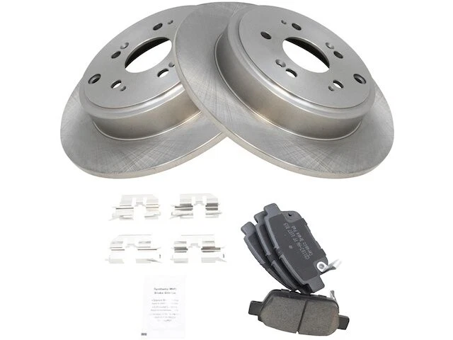 Rear Brake Pad and Rotor Kit For 2006-2014 Honda Ridgeline 2008 2009 JW269JH — 第 1/1 张图片