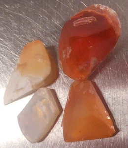 Opale di Fuoco Messicano Assortimento 4 Pezzi Preforma Non Finita con=16,85tcw Lapidario - Foto 1 di 9