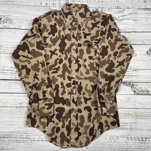 Vtg Bob Allen Ducks Unlimited Duck Camo Long Sleeve Shooting Shirt Mens Medium - Picture 1 of 8