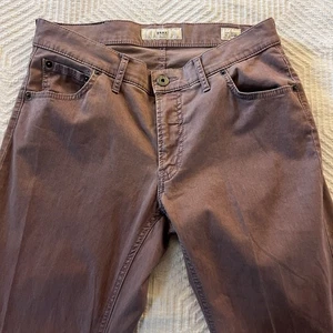 Brax Chuck Modern Fit Men’s Stretch Chino Pants Size 30x34 Dusty Rose Red EUC - Picture 1 of 10