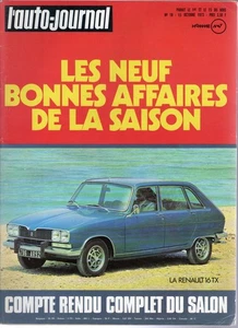 L'AUTO JOURNAL 1973 18 OPEL KADETT GP CANADA PORSCHE 917 R5 AUTOBLEU TOUR AUTO - Photo 1/2