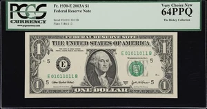 01011011 - TRUE BINARY - PCGS 64  RICKEY COLLECTION SERIES - DECIMAL #091 - RCTB - Picture 1 of 2