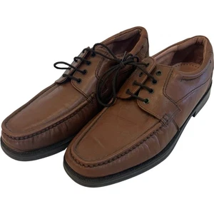 Clarks Cushion Cell Brown Leather Derby Shoes Size 9 UK Lace Up - Picture 1 of 10