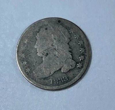 1833 Bust 10C (#20687) Lower grade Sharp Date - Image 1 of 2