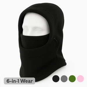 Thermo Fleece Sturmhaube Skimaske Nackenwärmer Kapuze Winter Gesichtsbedeckung Radfahren UK - Bild 1 von 23