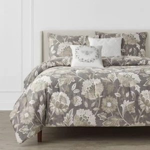 Home Decorators Collezione Larkspur Set 5 Pezzi Cotone Grigio Pietra e Cachi - Foto 1 di 10