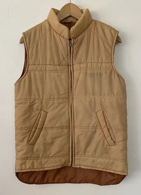 Vintage Sears Puffer Vest Mens SZ S Quilted Outdoor Utility Zip Pockets 70s 80s - Image 1 of 4