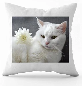 Personalise Cushion Cover Text Photo Supper Luxury Best Quality Soft white - Picture 1 of 7