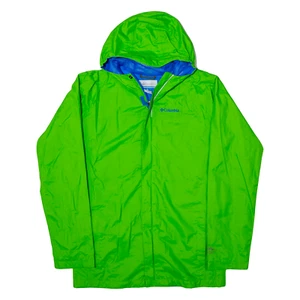 COLUMBIA Rain Jacket Green Boys XL - Picture 1 of 6